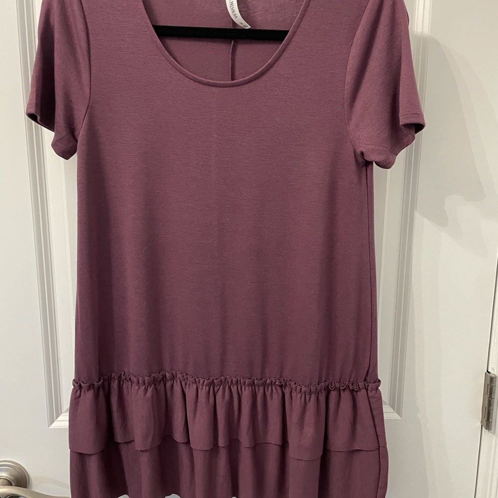 Ruffled mauve top